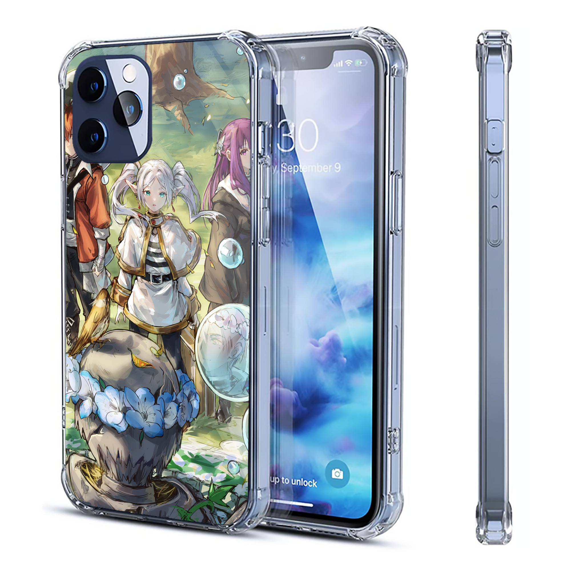 （画像用） 葬送のフリーレン Frieren 【iPhone 12シリーズ対応】透明スマホケース（クリアソフトケース）